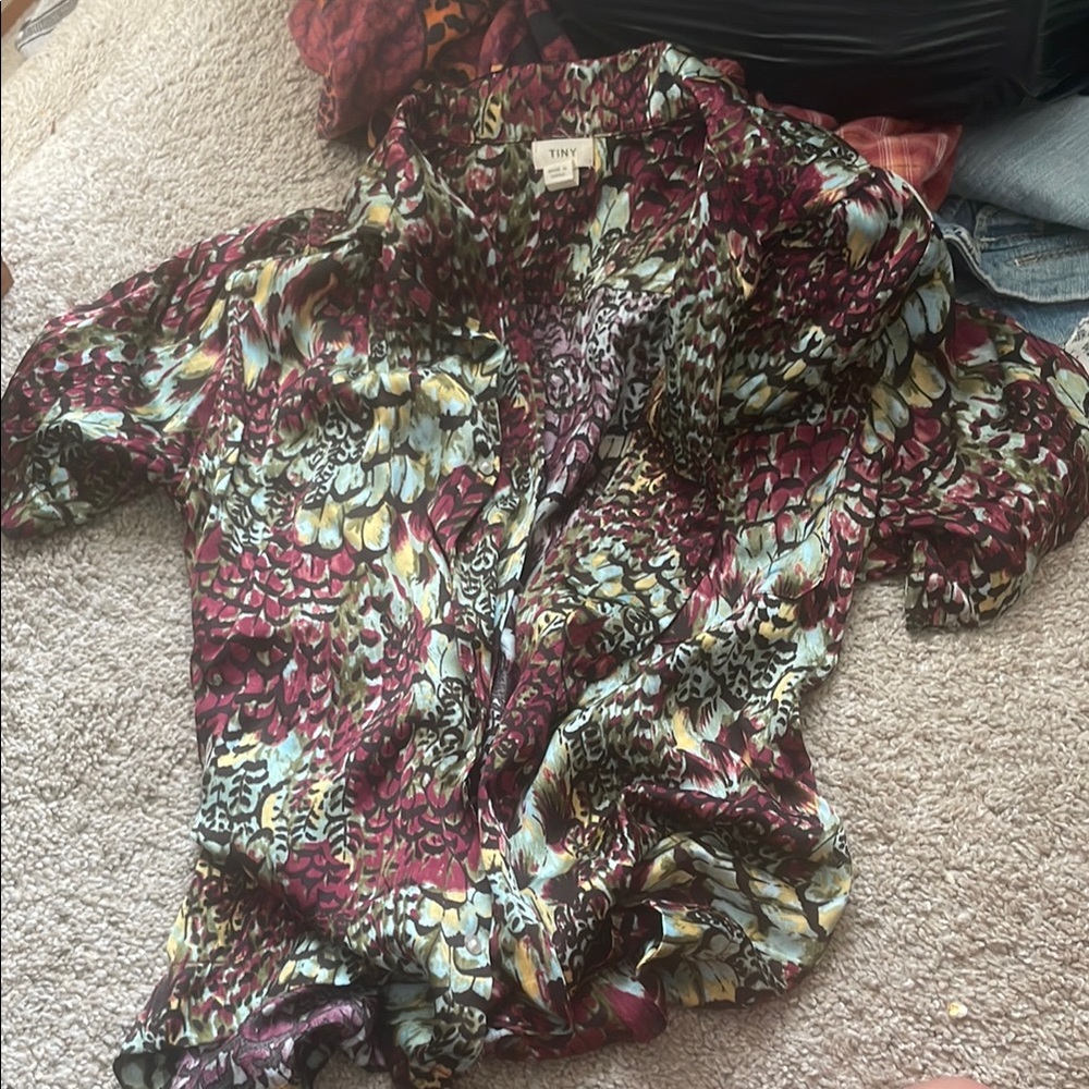 Anthropologie short sleeve button down